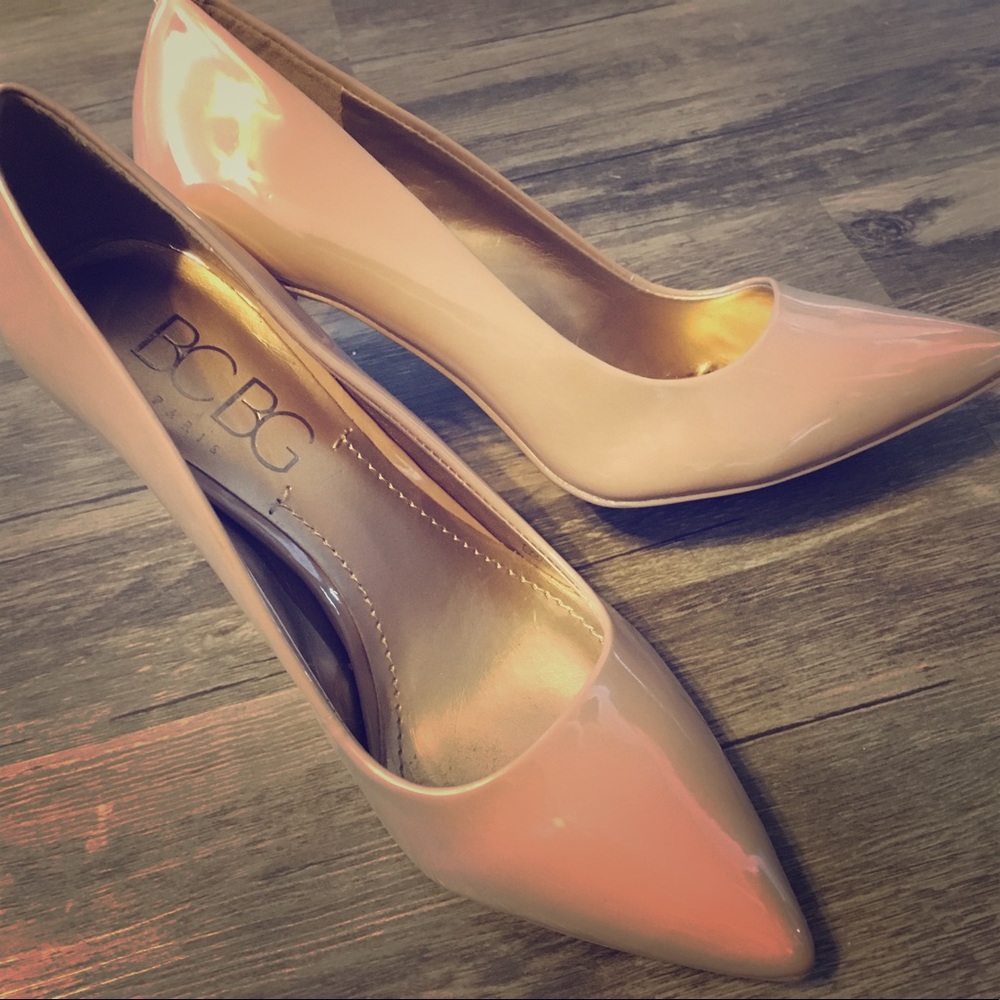 Tan BCBG heels